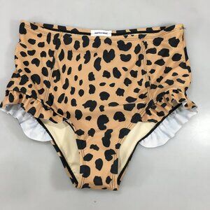 Marina West S Leopard Print Bathing Suit Bottom Ruffle NEW